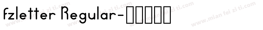 fzletter Regular字体转换